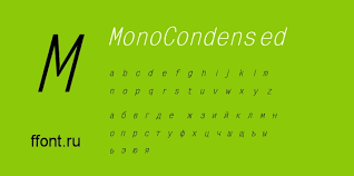 Mono Condensed Font preview